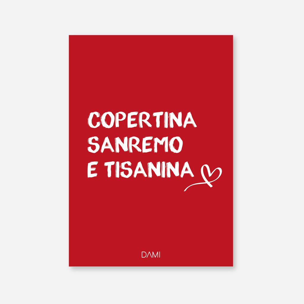 Copertina, tisanina e Sanremo